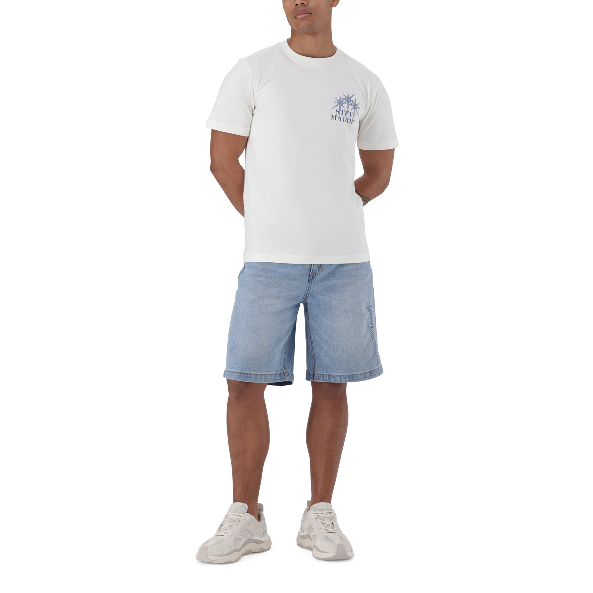 NIZ CREAM CREW NECK T-SHIRT