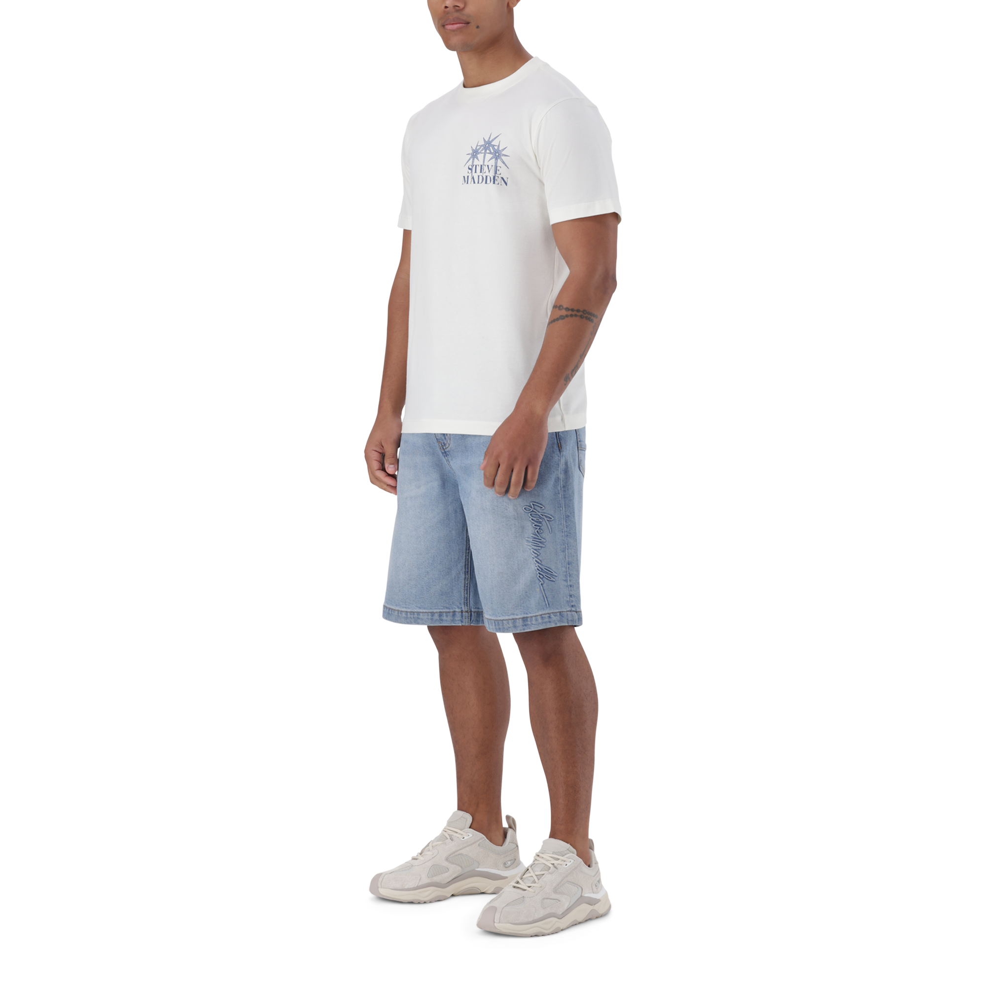 NIZ CREAM CREW NECK T-SHIRT