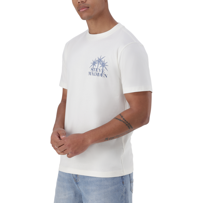 NIZ CREAM CREW NECK T-SHIRT