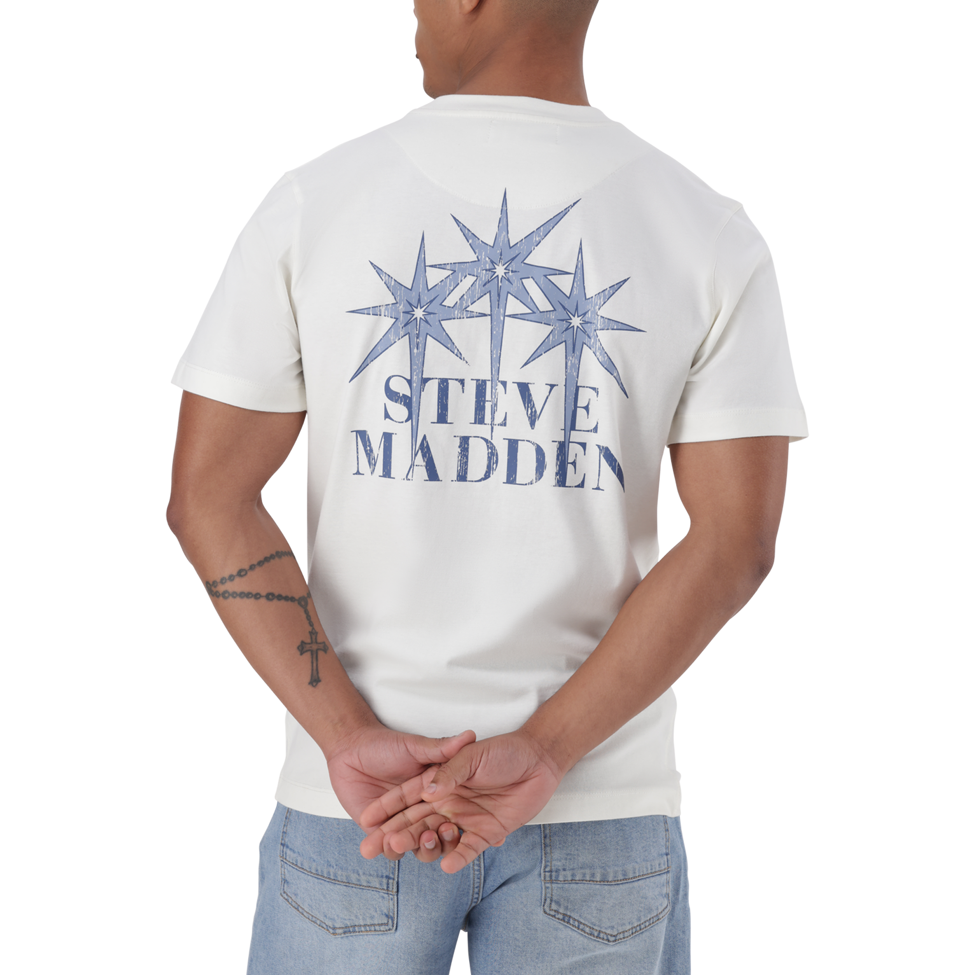 NIZ CREAM CREW NECK T-SHIRT