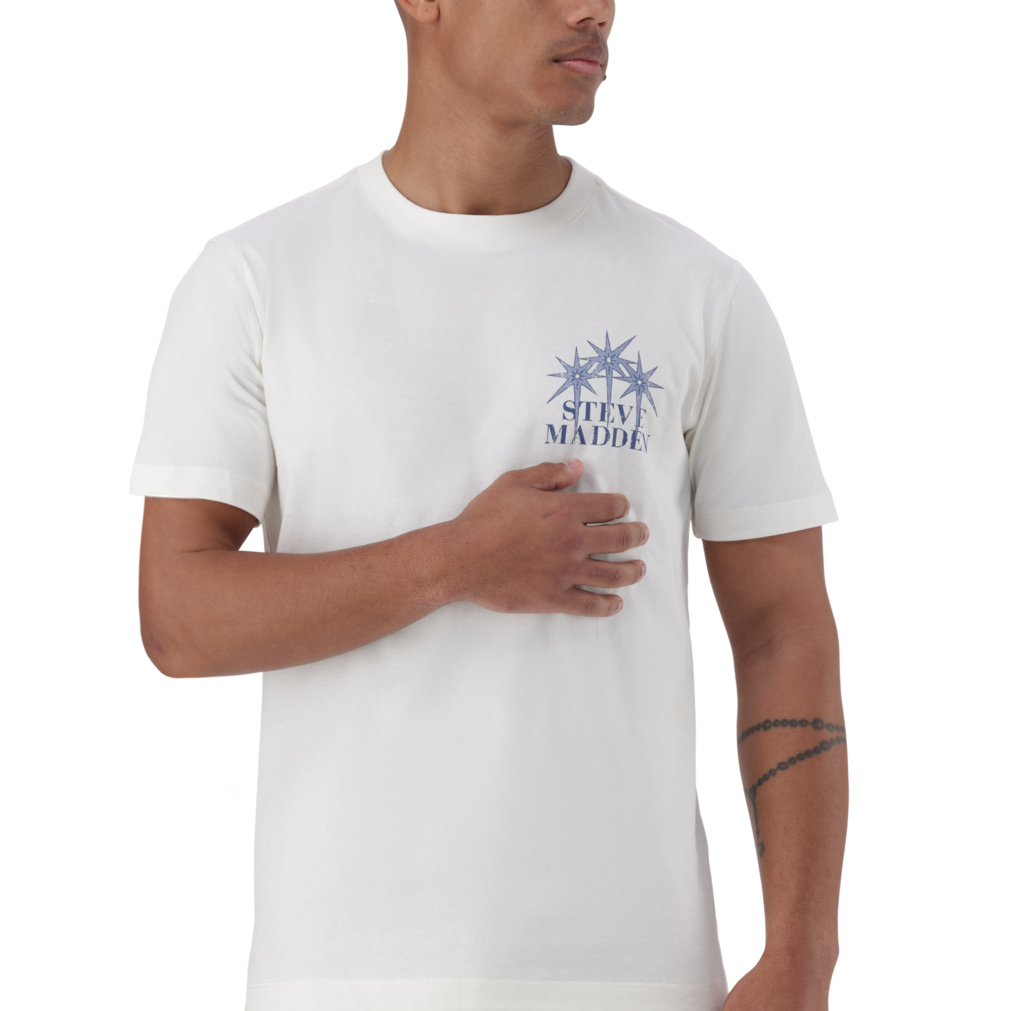 NIZ CREAM CREW NECK T-SHIRT