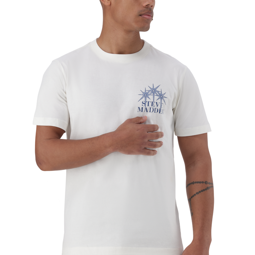 NIZ CREAM CREW NECK T-SHIRT