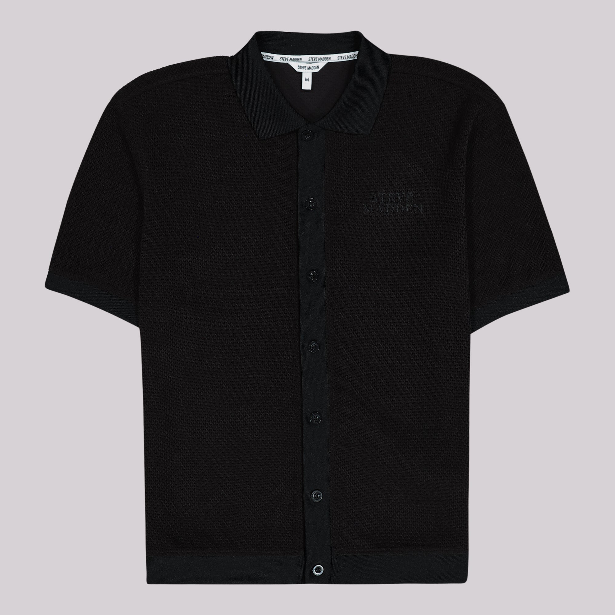 CASSIAN BLACK CROCHET SHIRT - view 7