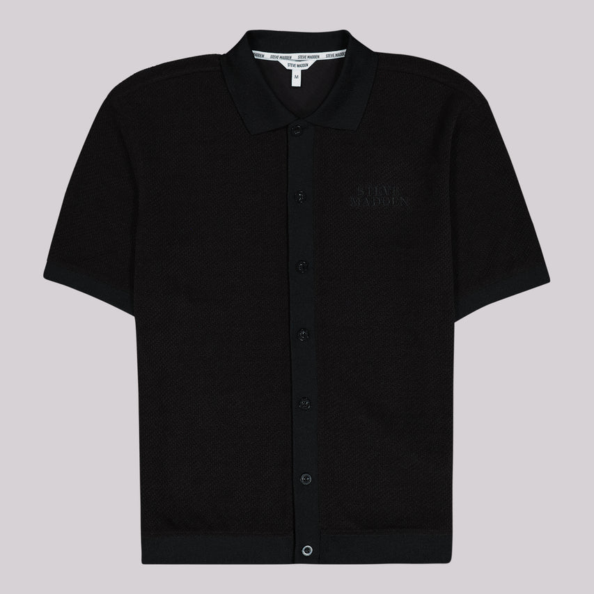CASSIAN BLACK CROCHET SHIRT - view 7