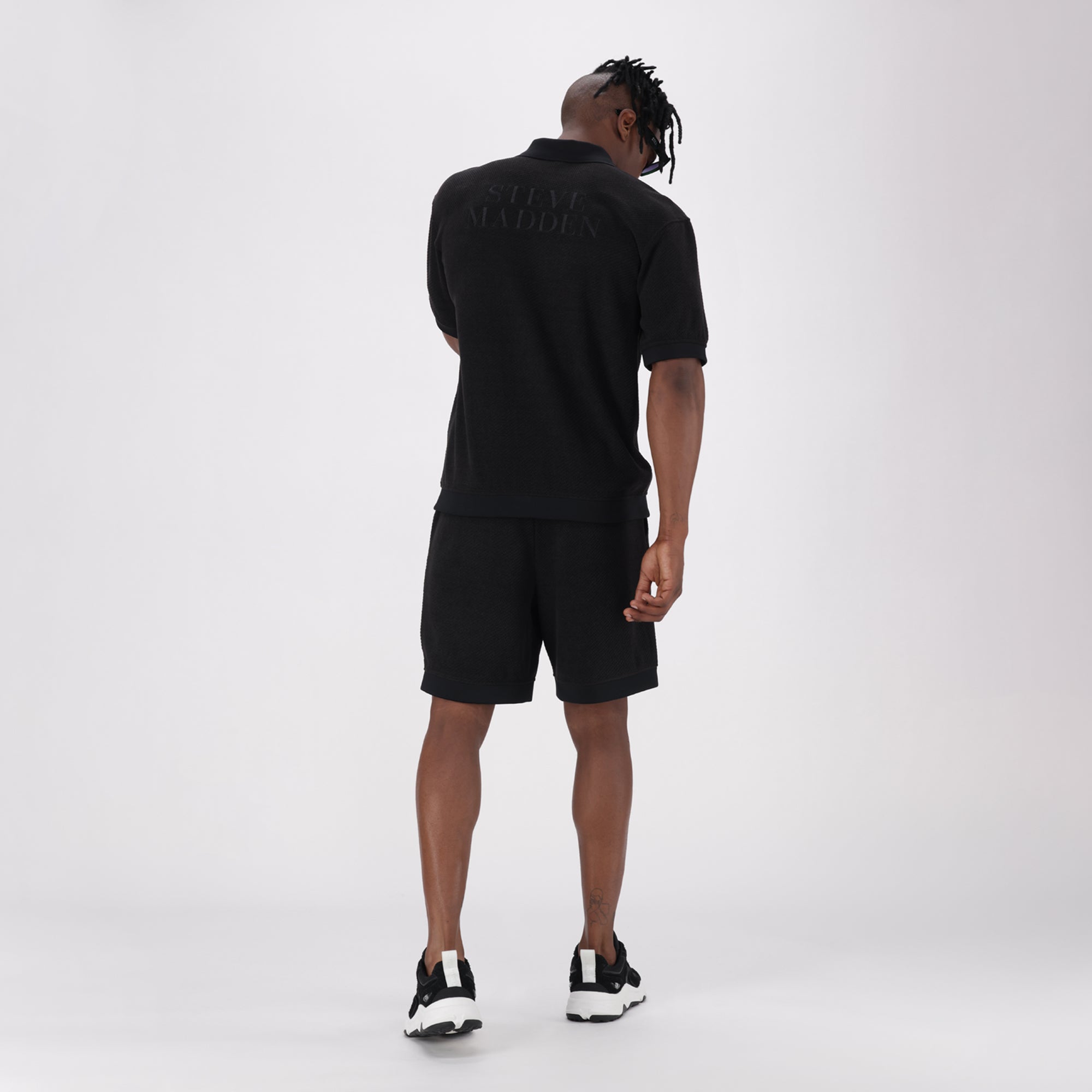 CASSIAN BLACK CROCHET SHIRT - view 6