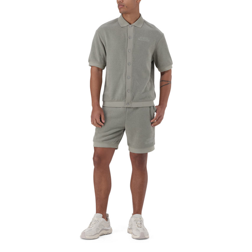 CASSIAN SAGE CROCHET SHIRT