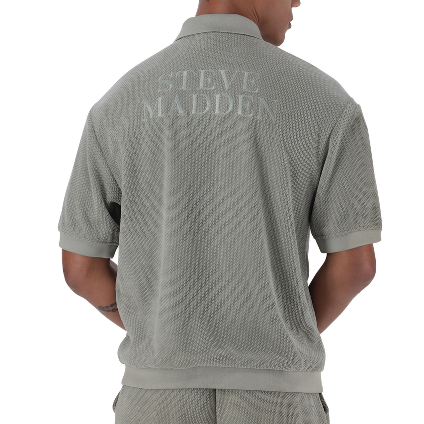 CASSIAN SAGE CROCHET SHIRT