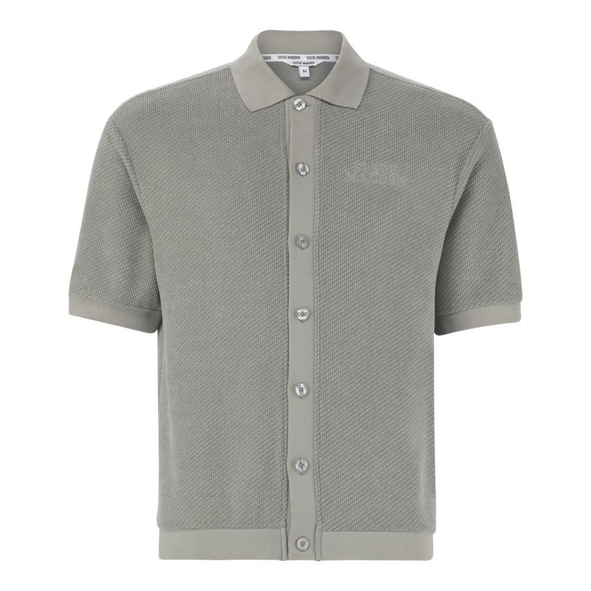 CASSIAN SAGE CROCHET SHIRT