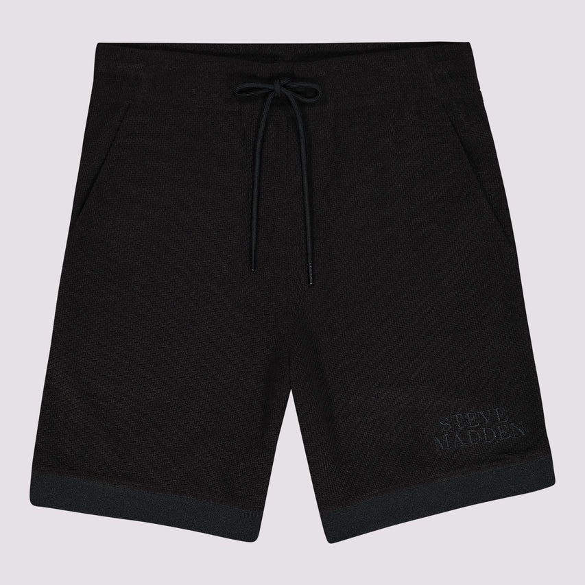 HARVEY BLACK CROCHET SHORTS - view 6
