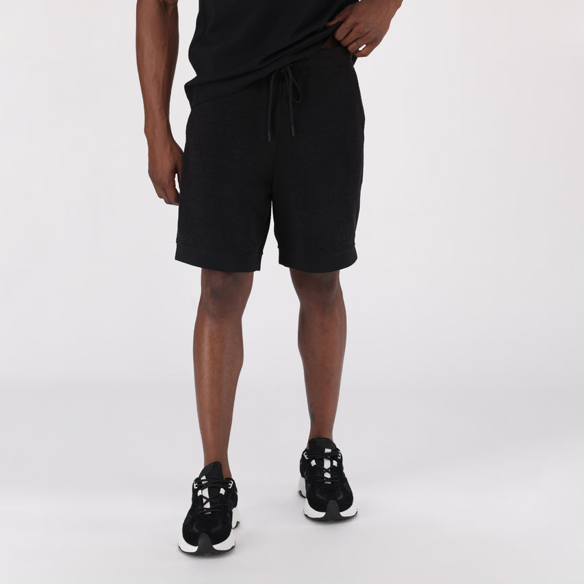 HARVEY BLACK CROCHET SHORTS