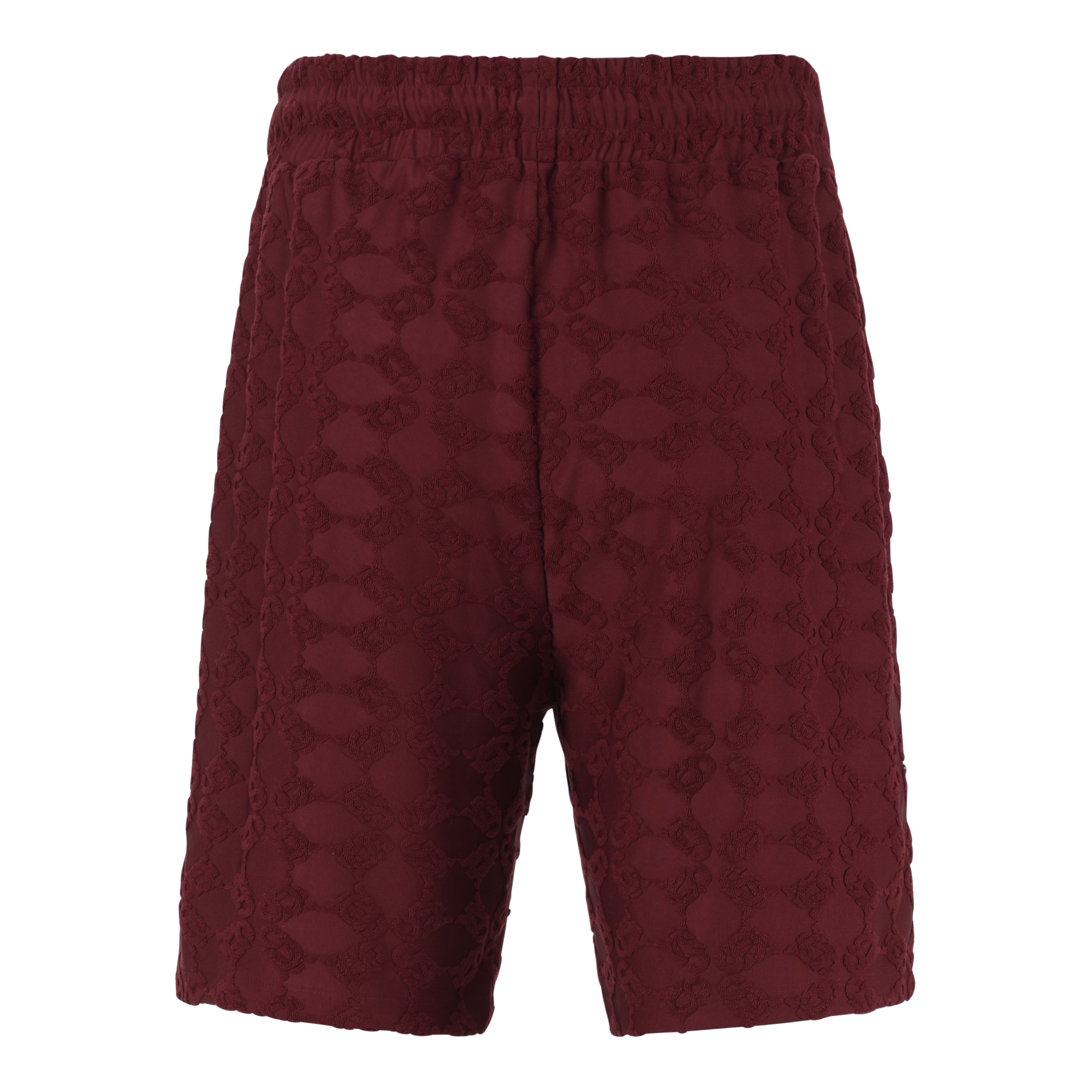 HARRY BURGUNDY EMBOSSED SHORTS
