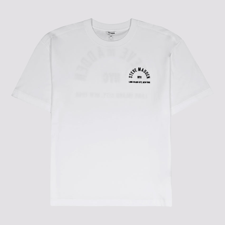 RAYNE WHITE CREW NECK T-SHIRT - view 6