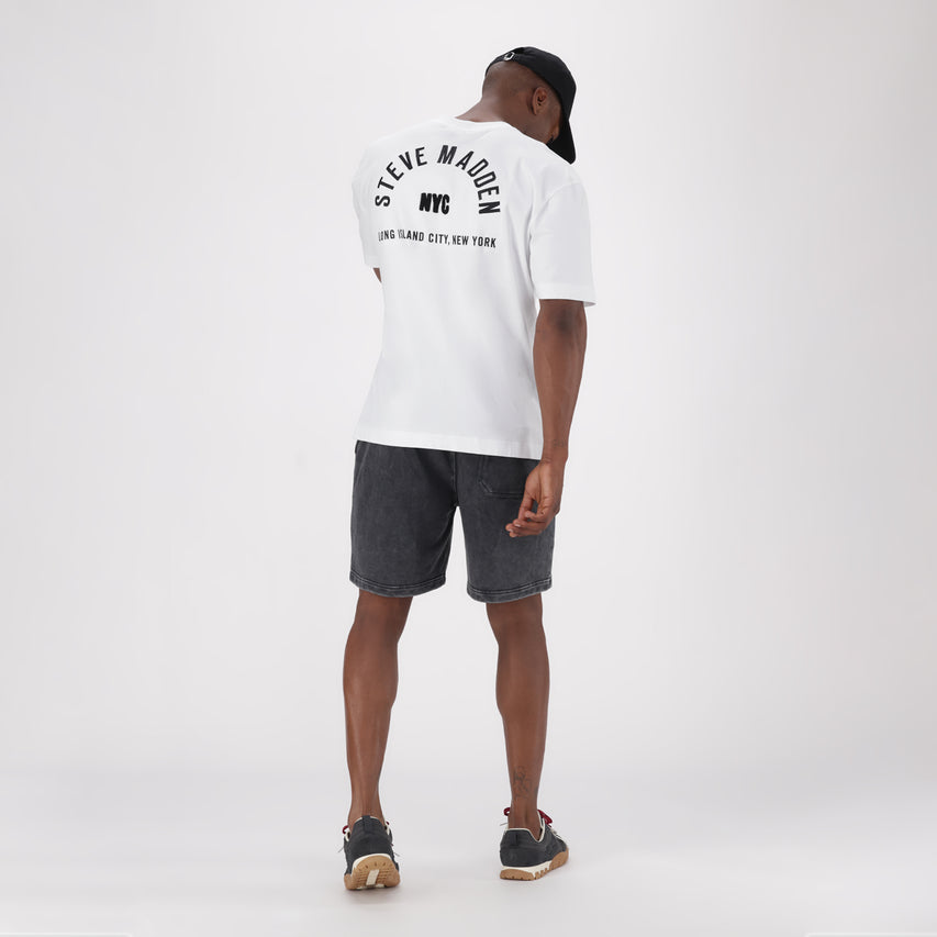 RAYNE WHITE CREW NECK T-SHIRT - view 4