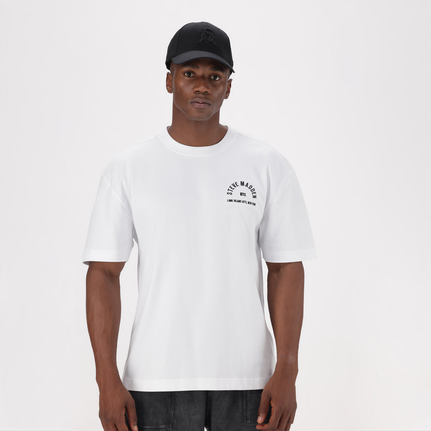 RAYNE WHITE CREW NECK T-SHIRT