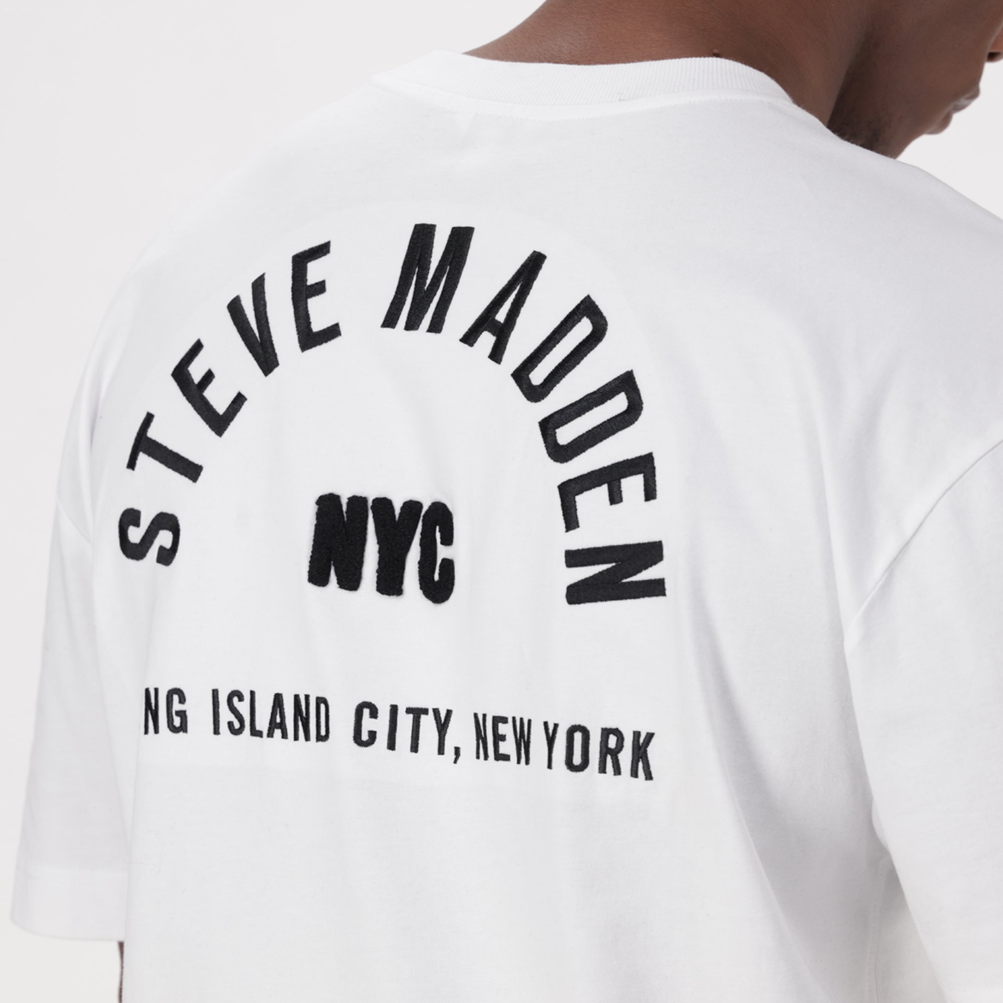 RAYNE WHITE CREW NECK T-SHIRT - view 5