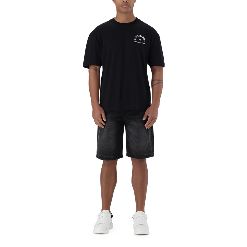 RAYNE BLACK CREW NECK T-SHIRT
