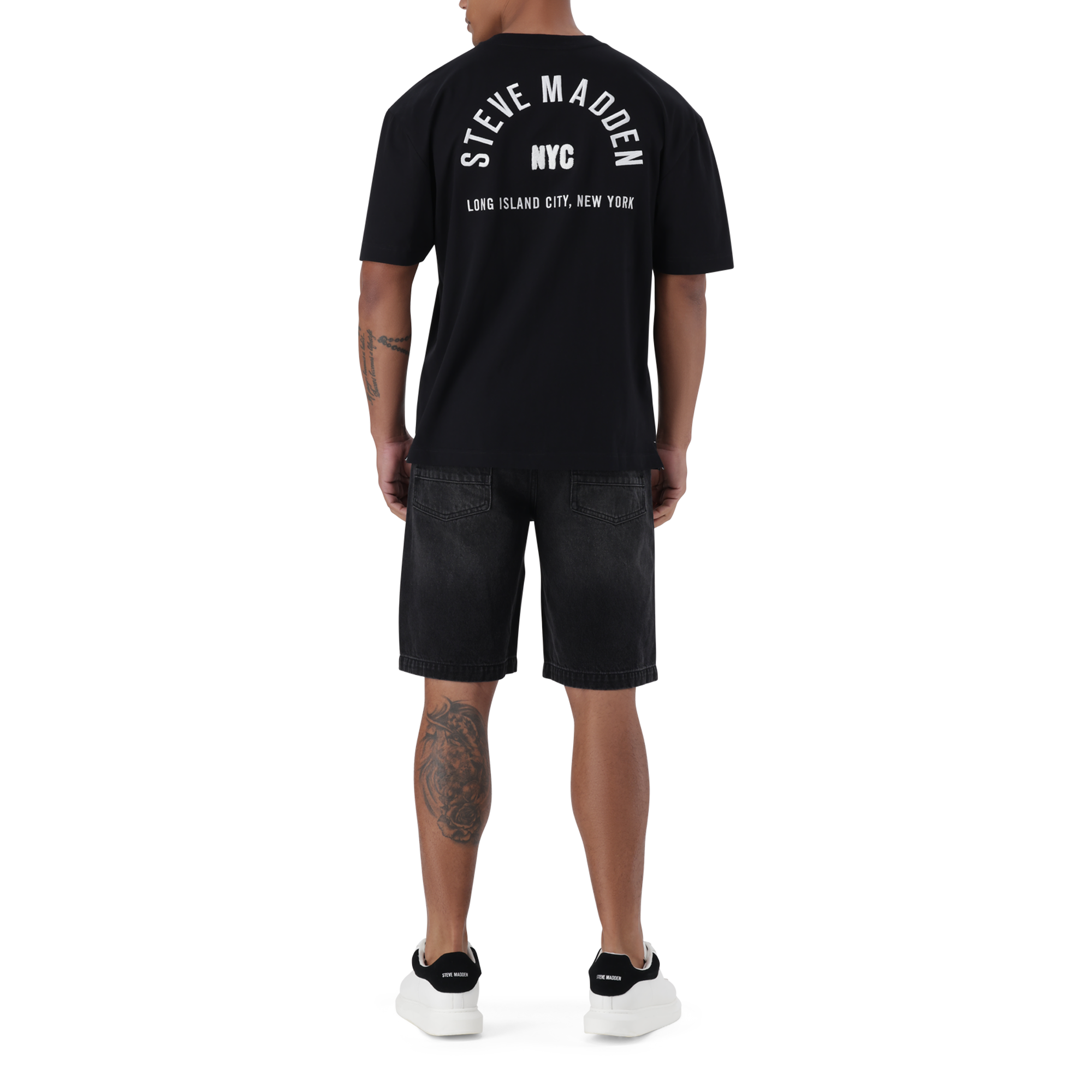 RAYNE BLACK CREW NECK T-SHIRT