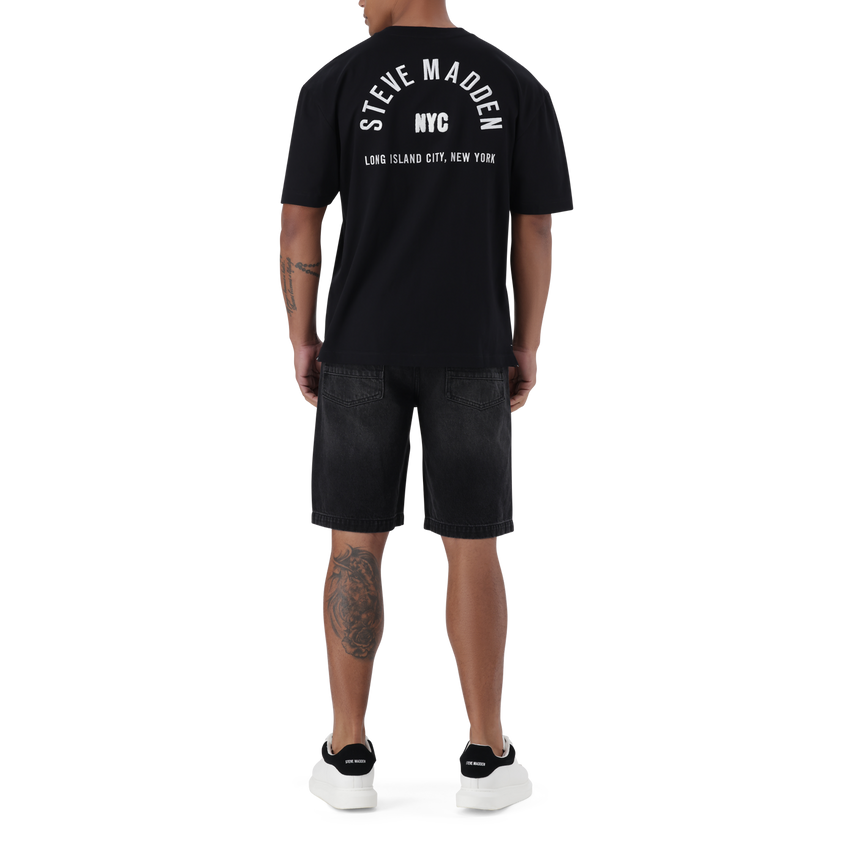 RAYNE BLACK CREW NECK T-SHIRT