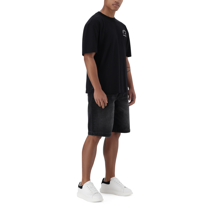 RAYNE BLACK CREW NECK T-SHIRT