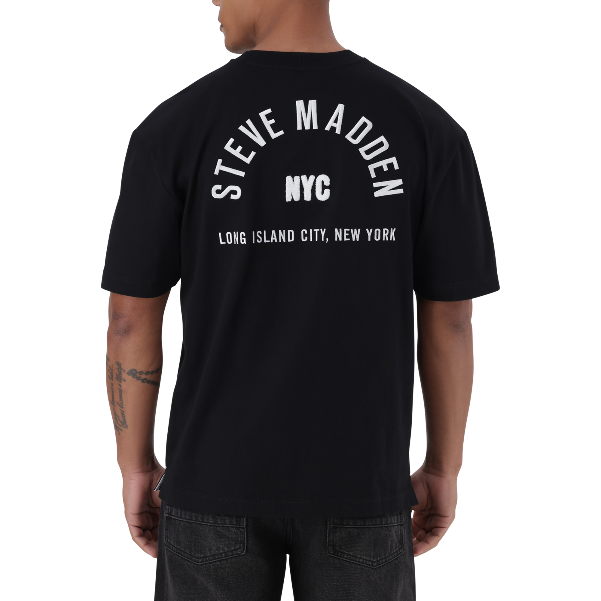 RAYNE BLACK CREW NECK T-SHIRT