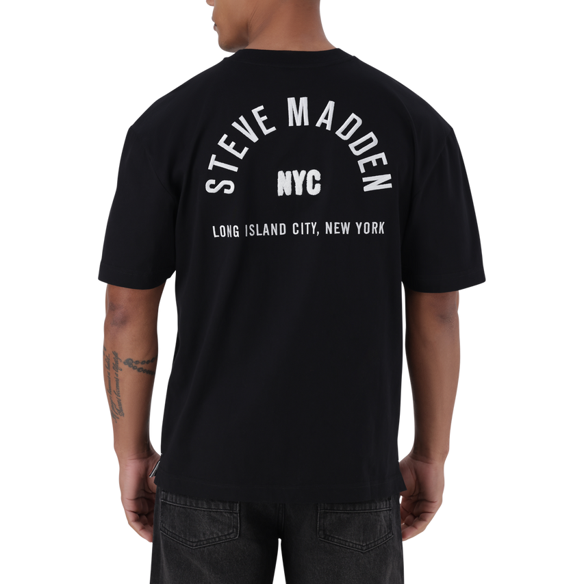 RAYNE BLACK CREW NECK T-SHIRT