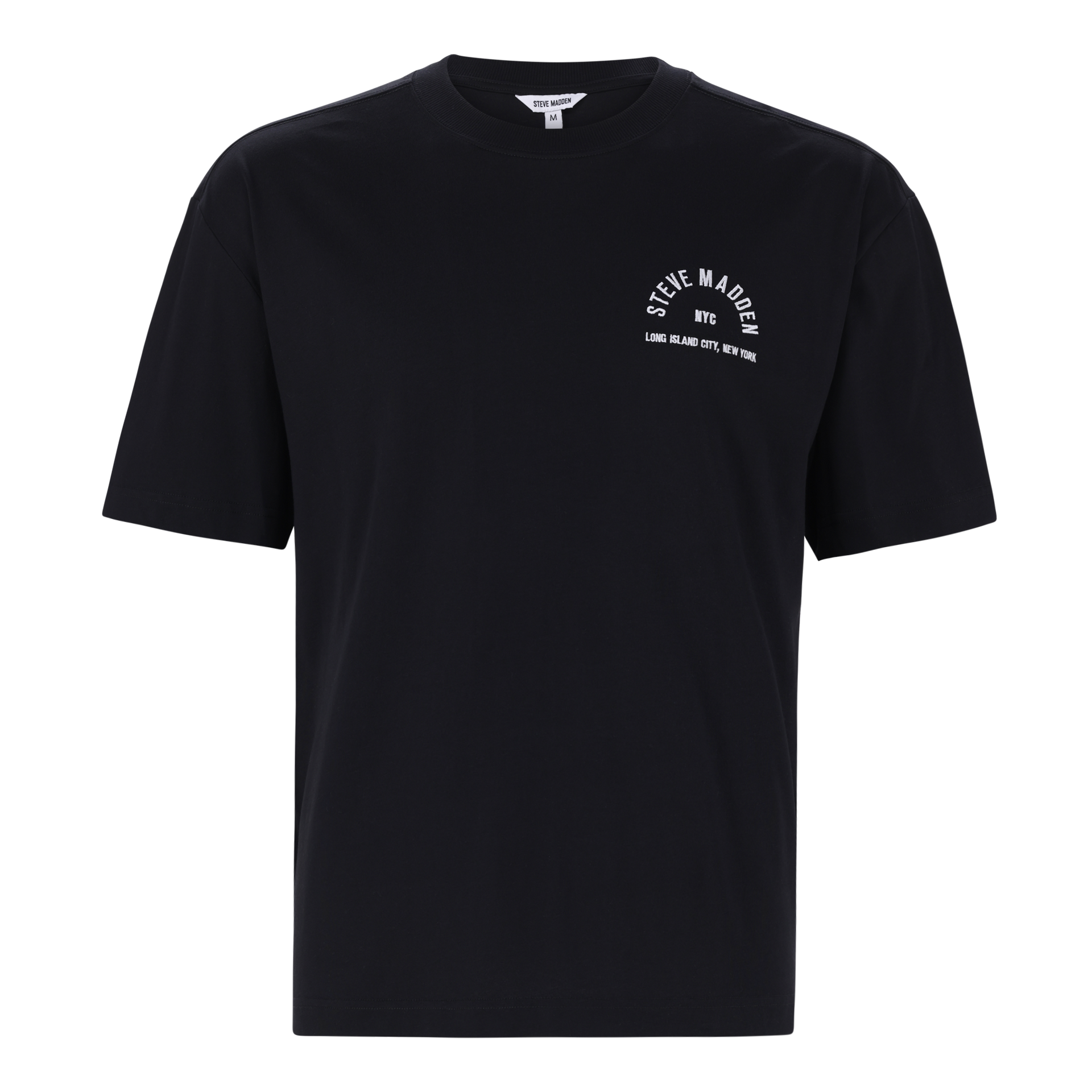 RAYNE BLACK CREW NECK T-SHIRT – Steve Madden South Africa