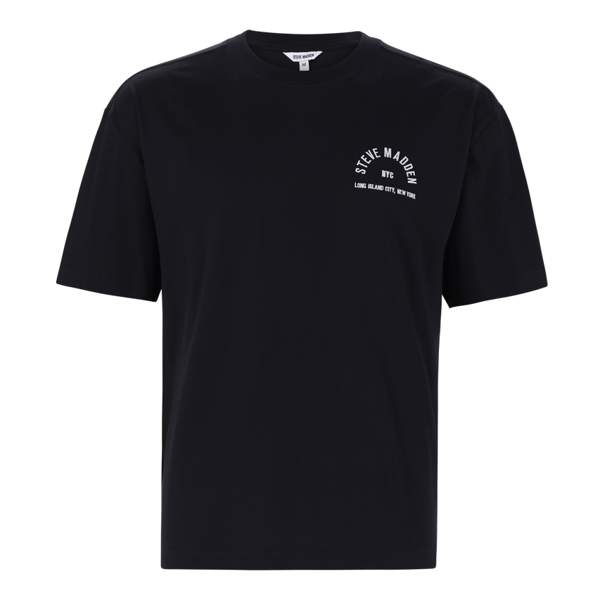 RAYNE BLACK CREW NECK T-SHIRT