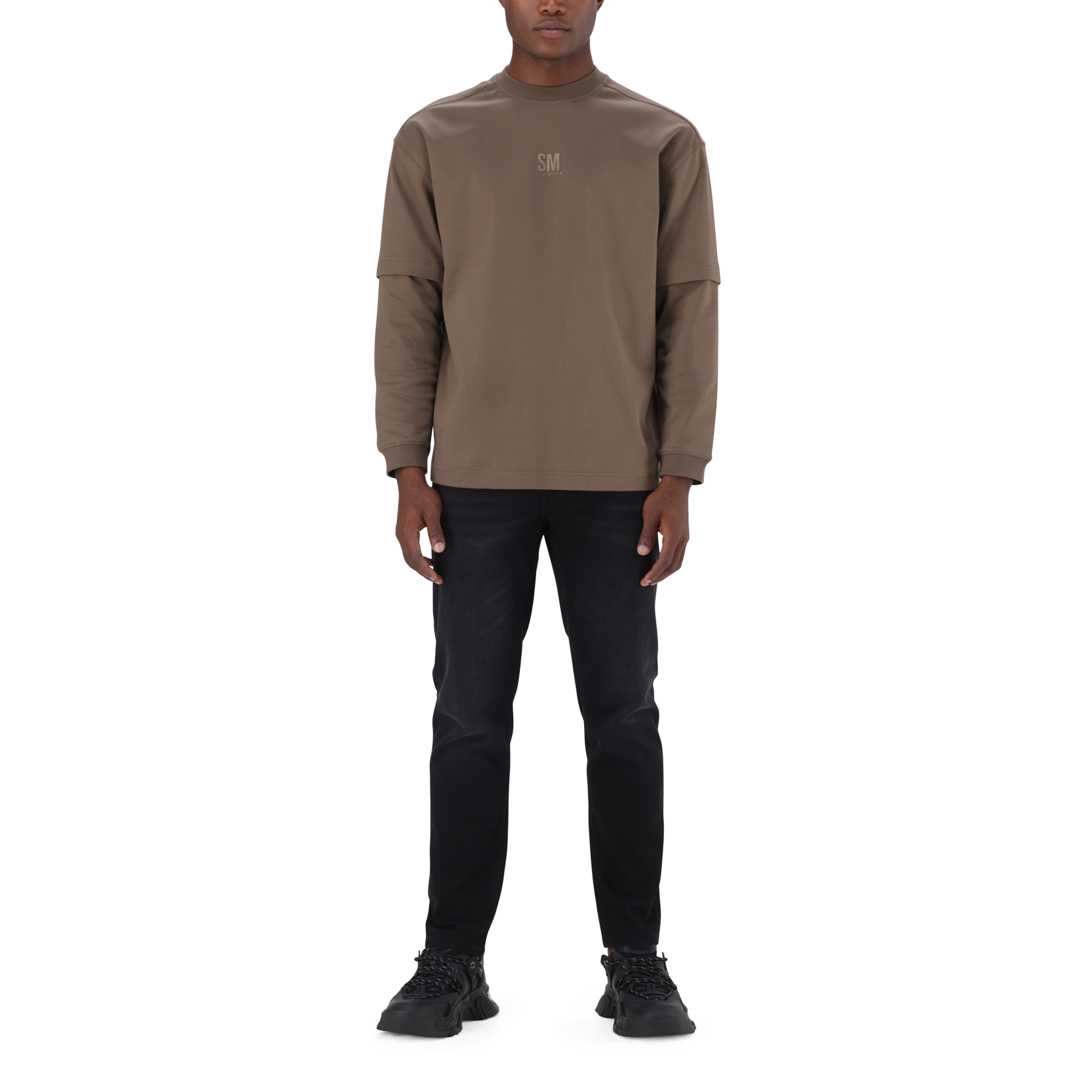 LOKI STONE GREY LONGSLEEVE T-SHIRT - view 2