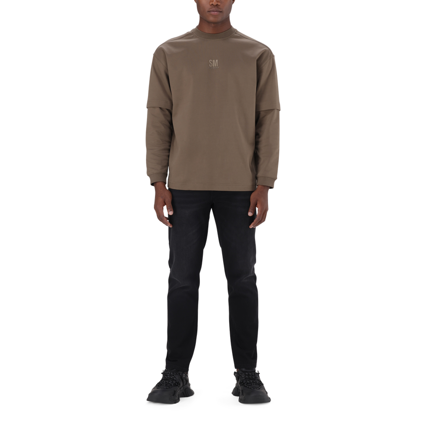 LOKI STONE GREY LONGSLEEVE T-SHIRT - view 2