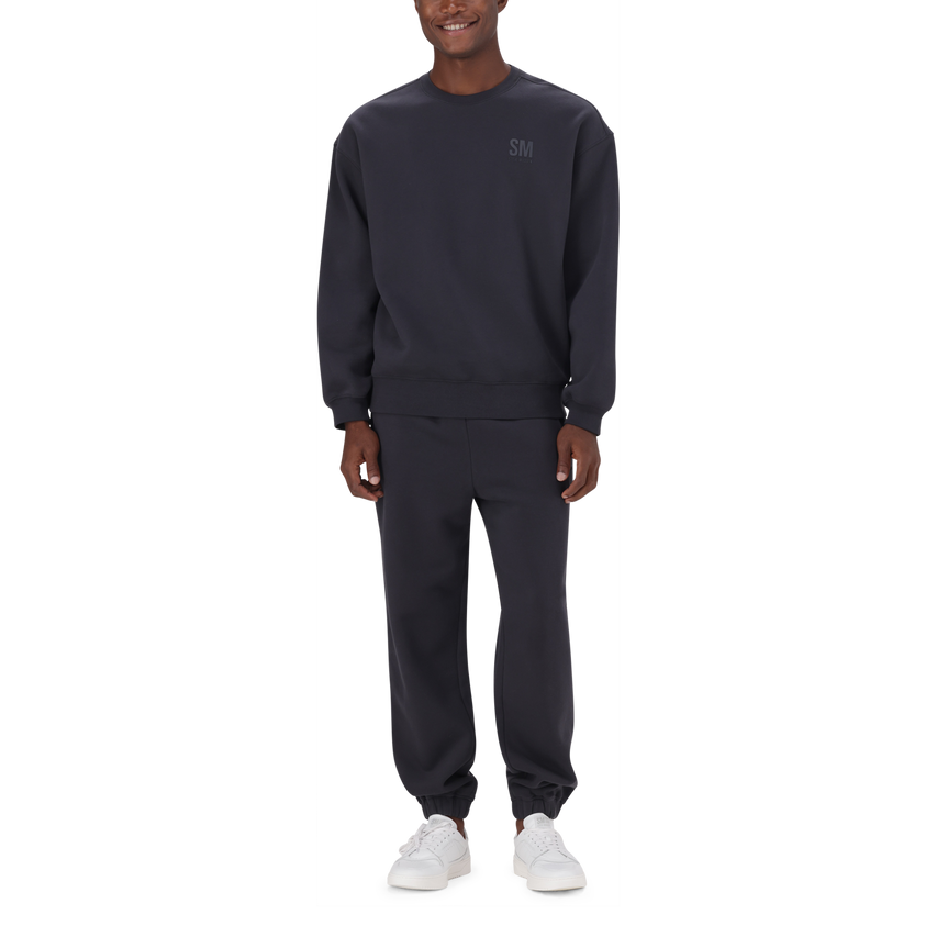 REIGN CHARCOAL RELAXED CREW NECK SWEAT - view 3
