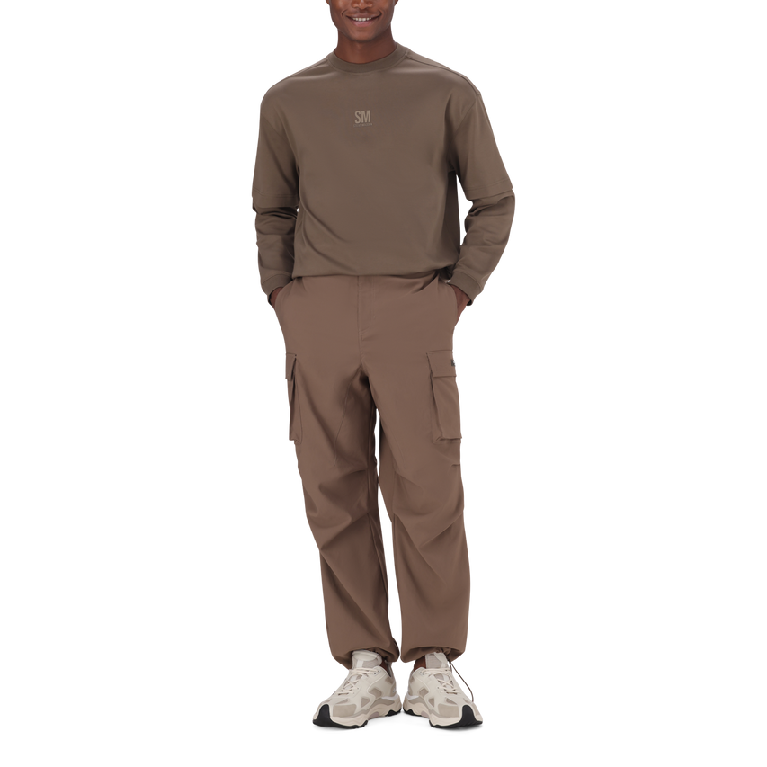 CAIRO STONE GREY CARGO PANTS - view 4