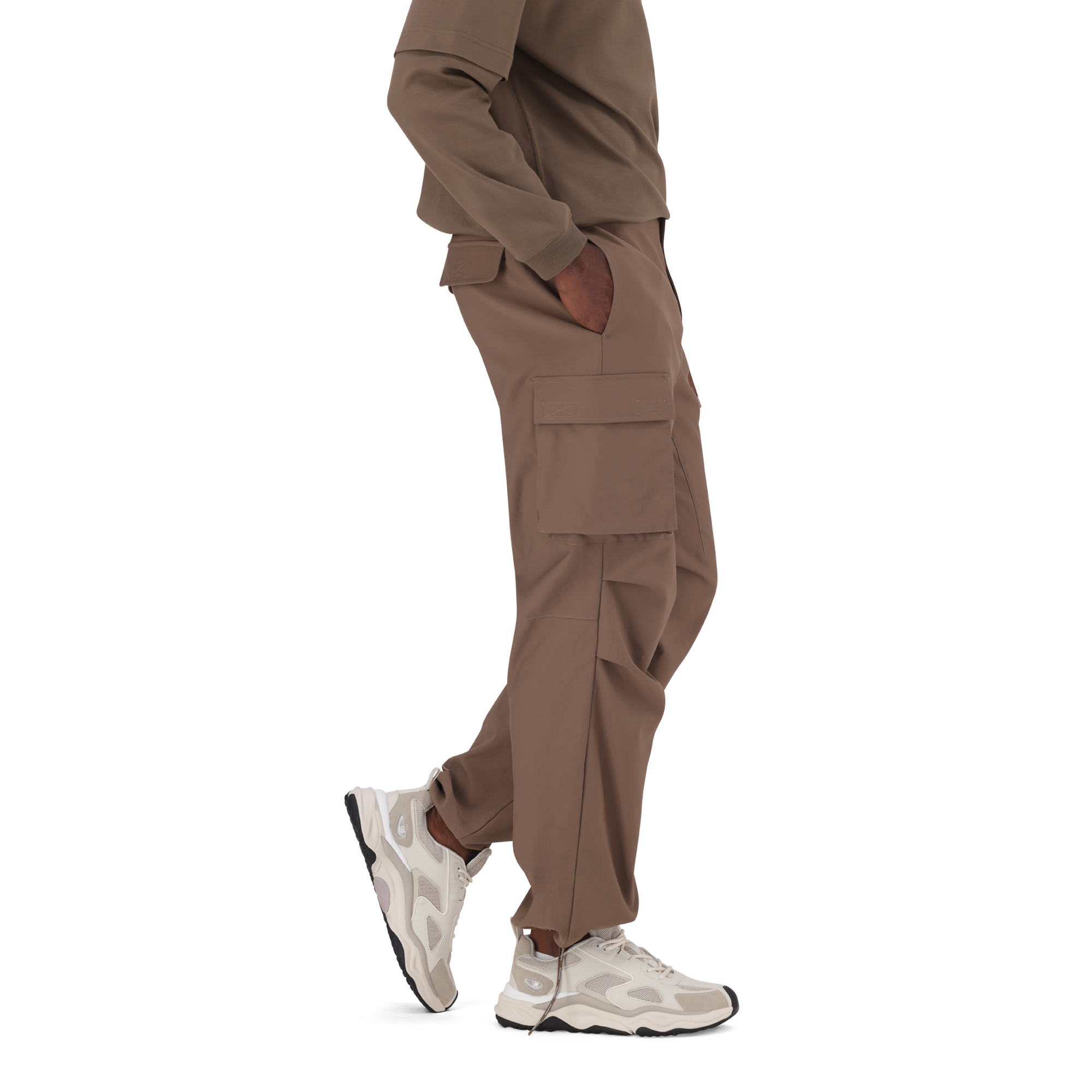 CAIRO STONE GREY CARGO PANTS - view 5
