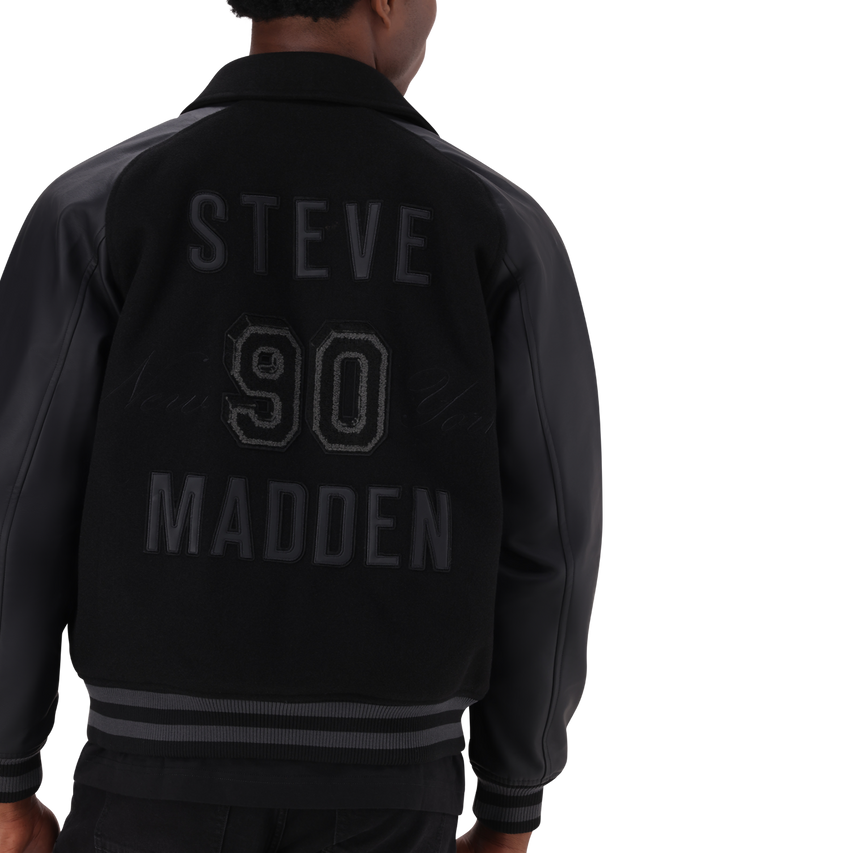 BRIGGS BLACK BASEBALL JACKET - view 7