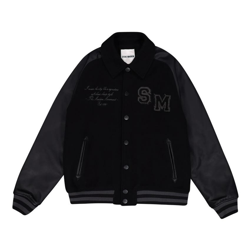 BRIGGS BLACK BASEBALL JACKET