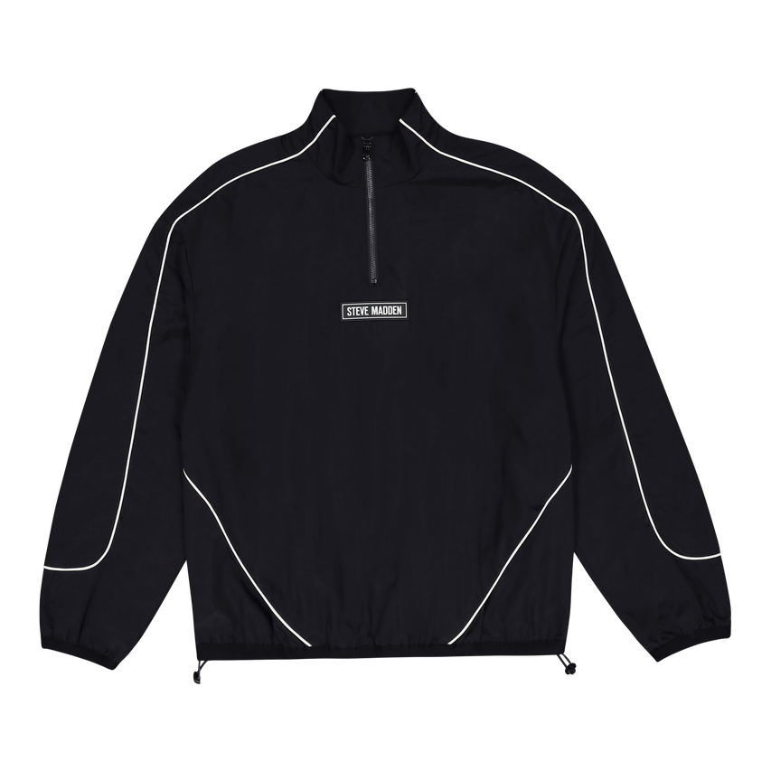 PLATO BLACK WHITE PIPING TRACK TOP