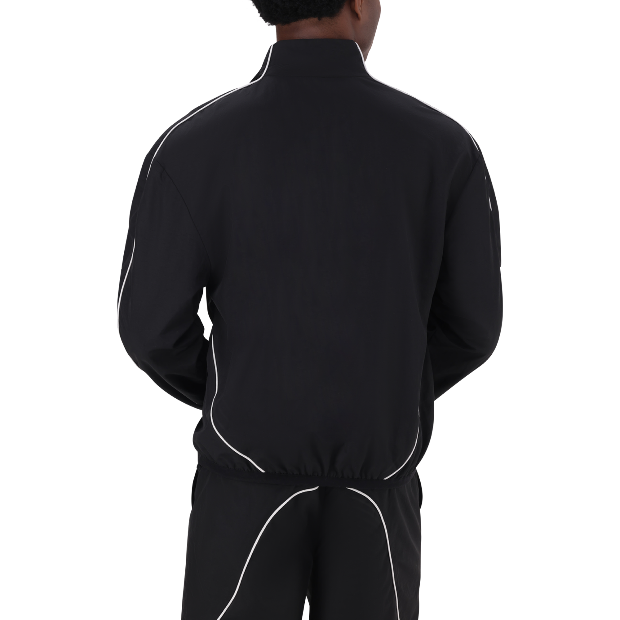 PLATO BLACK WHITE PIPING TRACK TOP - view 6