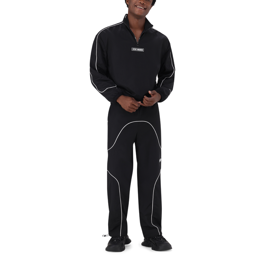 PLATO BLACK WHITE PIPING TRACK TOP - view 3