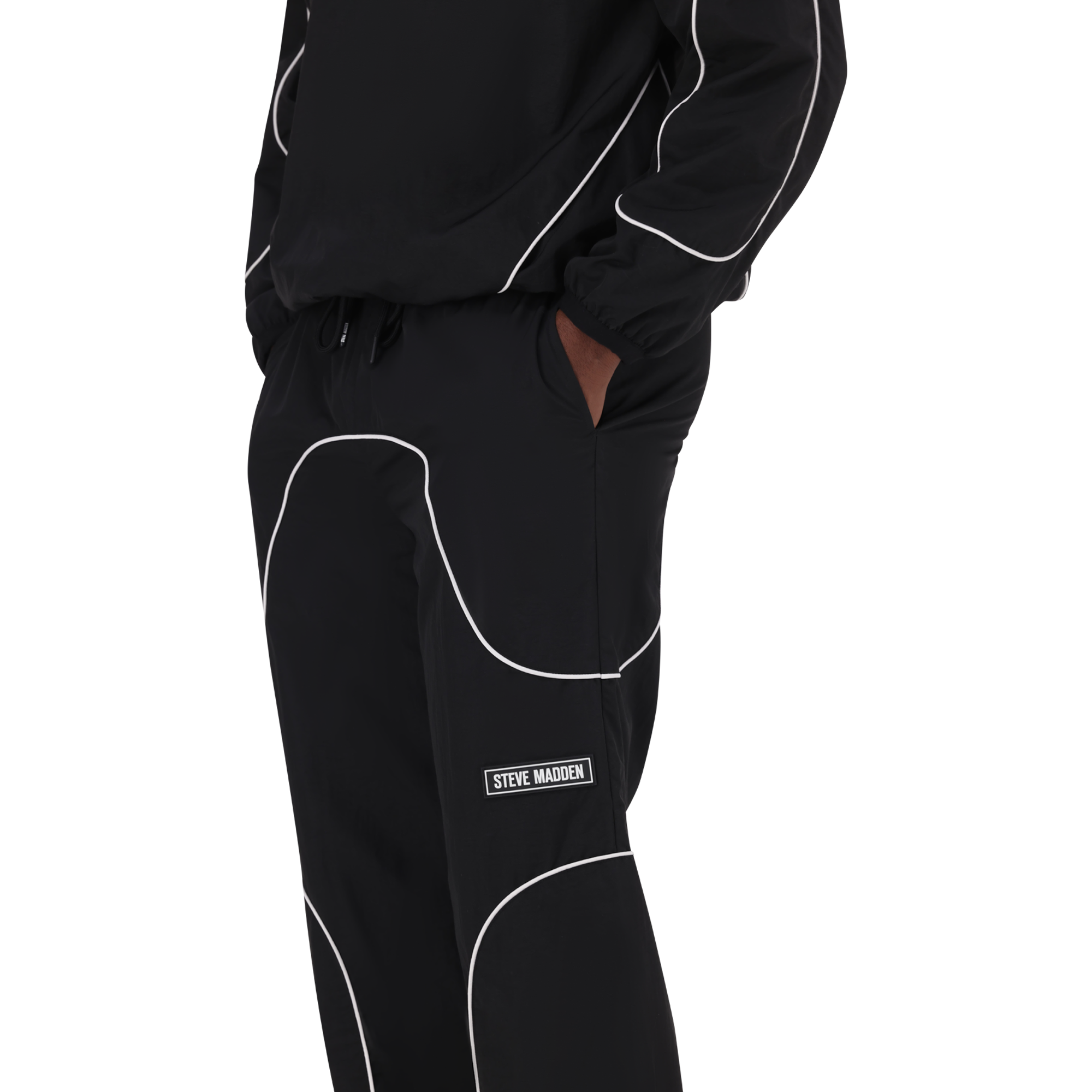 PEREZ BLACK PIPING TRACK BOTTOM - view 5