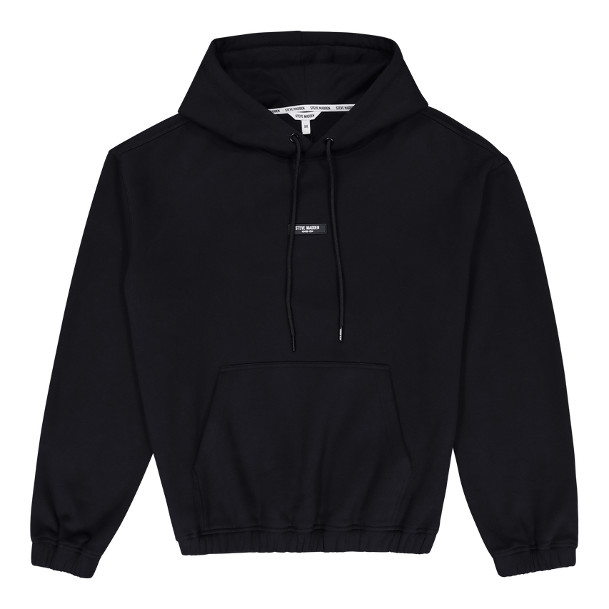 RORY BLACK RELAXED FIT HOODY