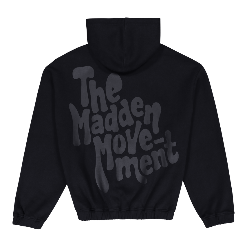 RORY BLACK RELAXED FIT HOODY - view 2