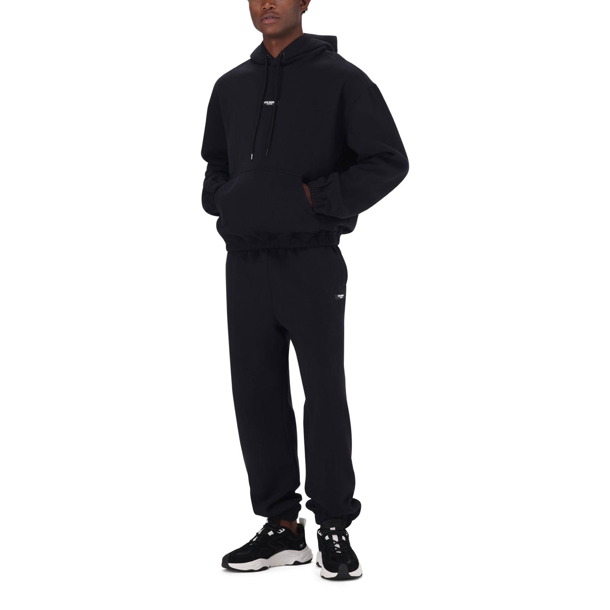 RORY BLACK RELAXED FIT HOODY - view 4
