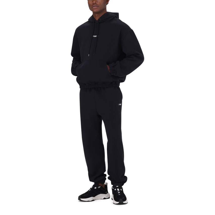 RORY BLACK RELAXED FIT HOODY - view 4