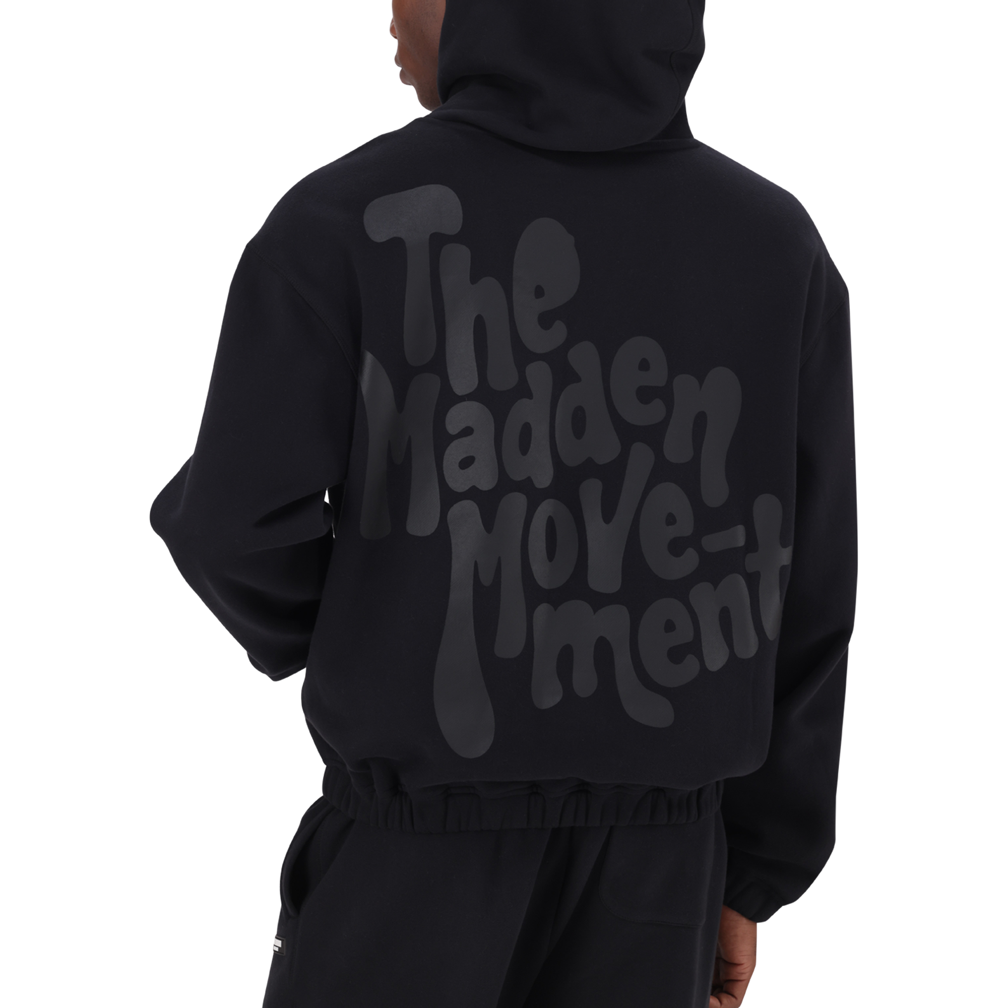 RORY BLACK RELAXED FIT HOODY - view 6