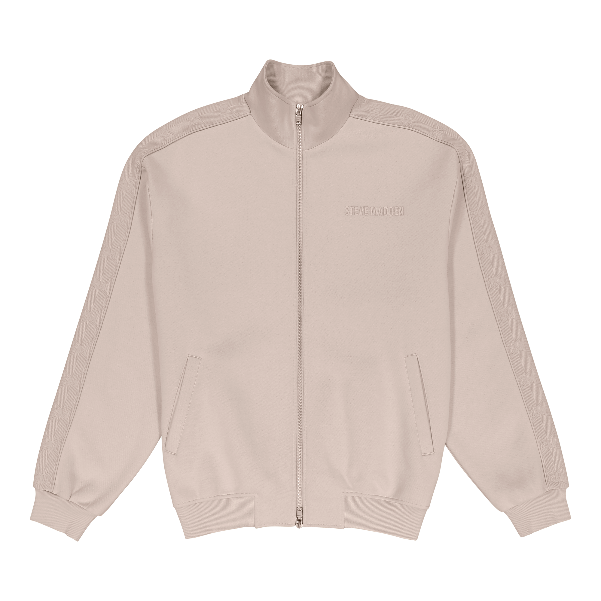 DASH STONE EMBOSSED TRACK TOP