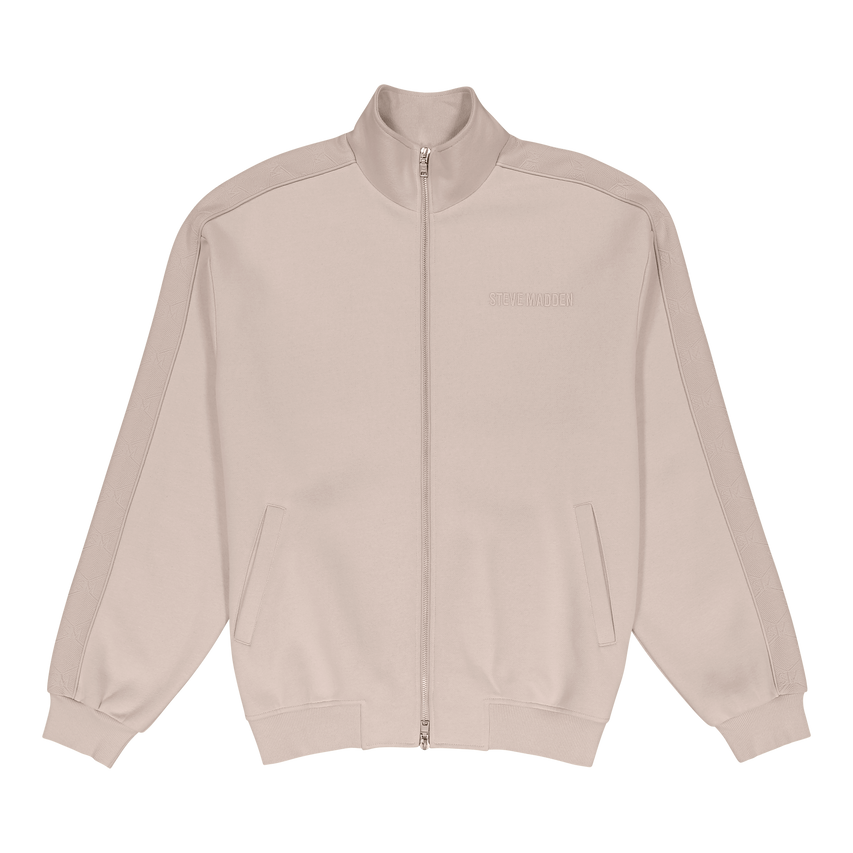 DASH STONE EMBOSSED TRACK TOP