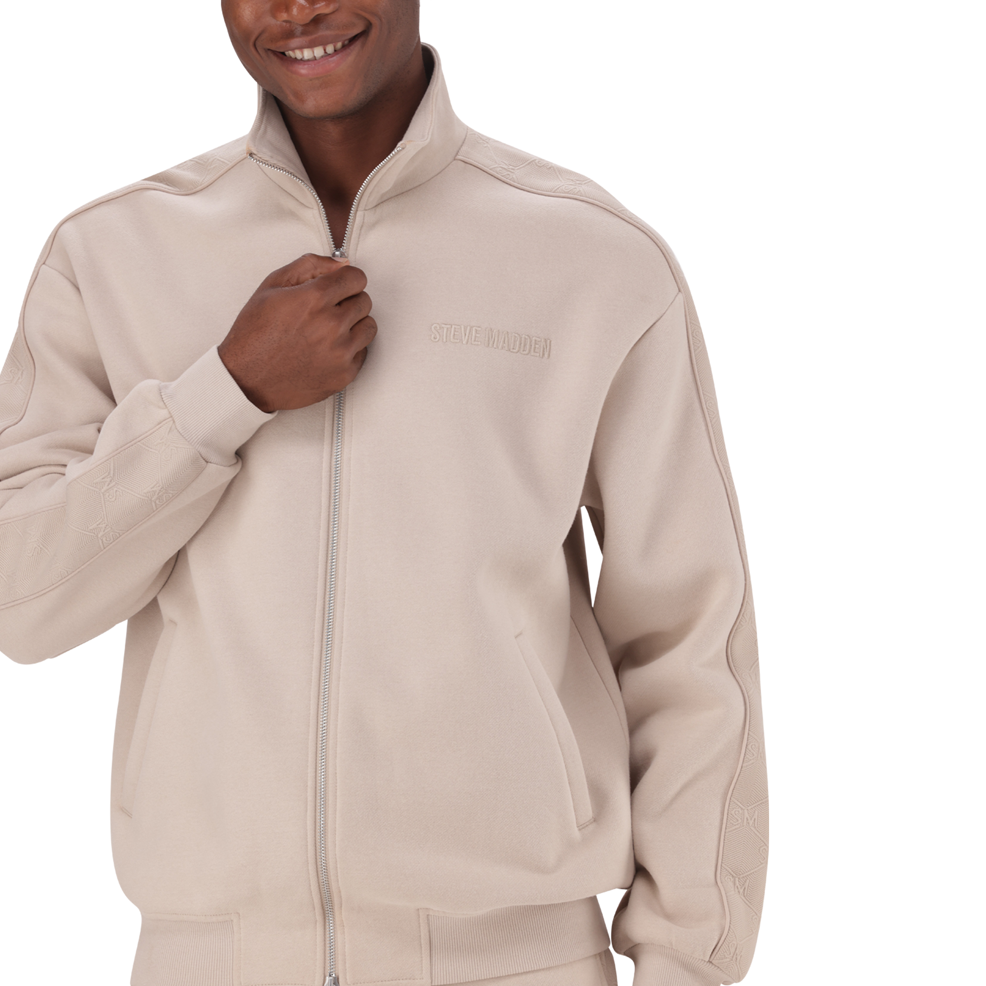 DASH STONE EMBOSSED TRACK TOP - view 2