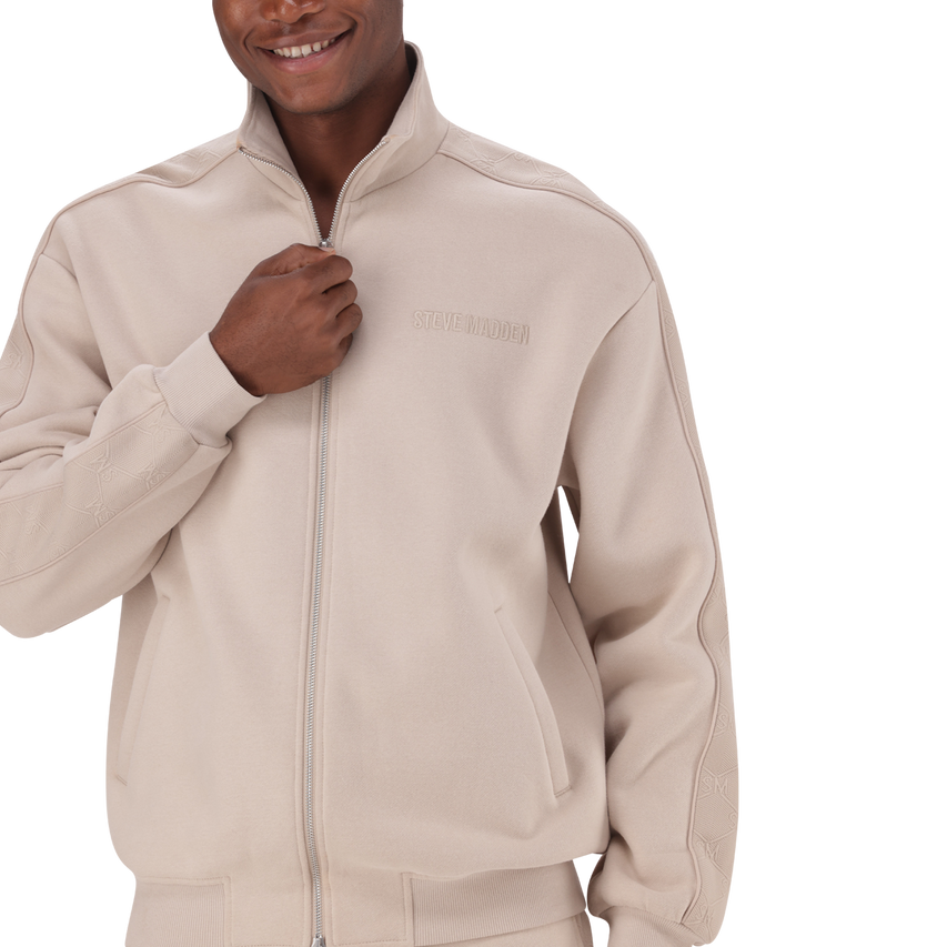 DASH STONE EMBOSSED TRACK TOP - view 2