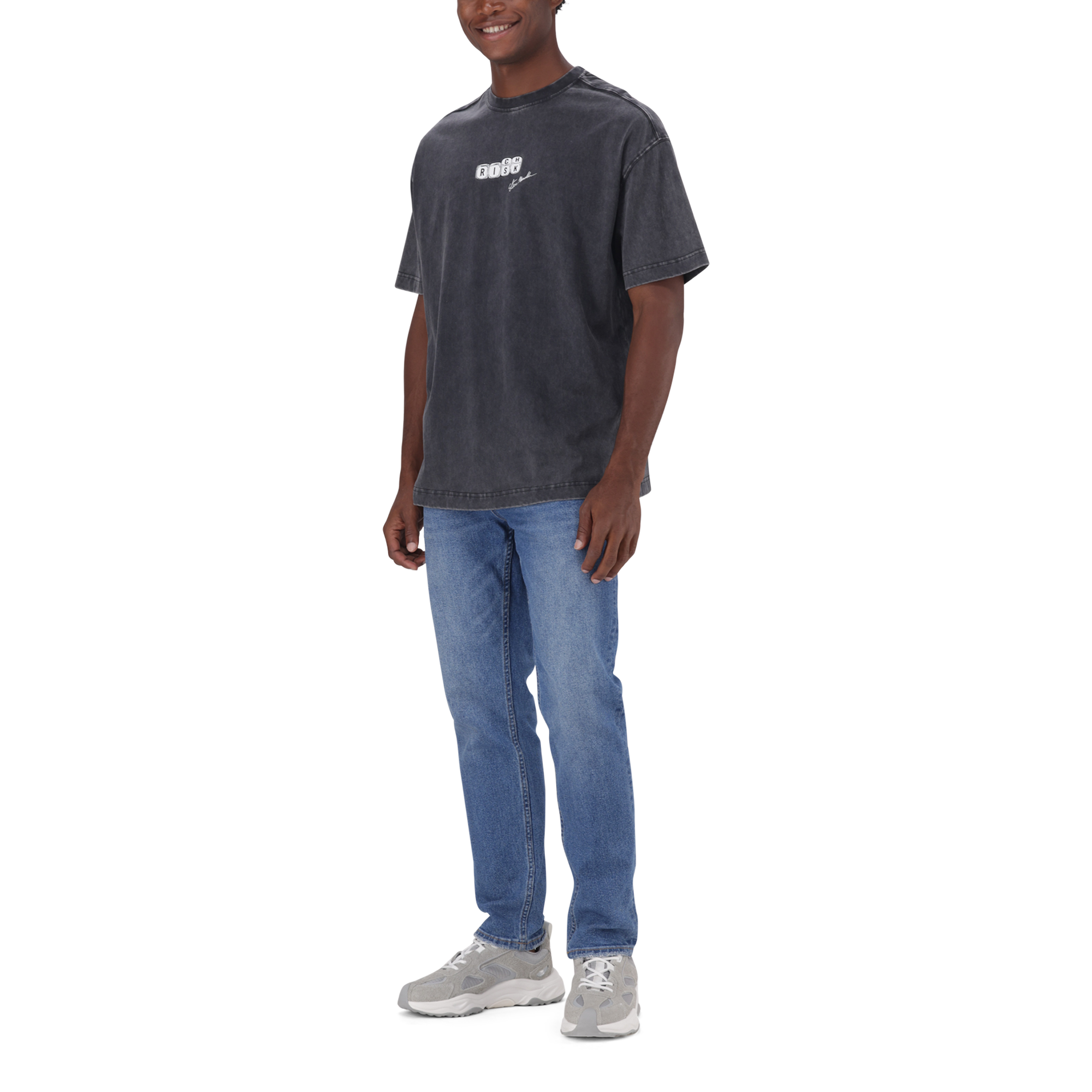 DALLAS BLACK WASH OVERSIZED T-SHIRT - view 4
