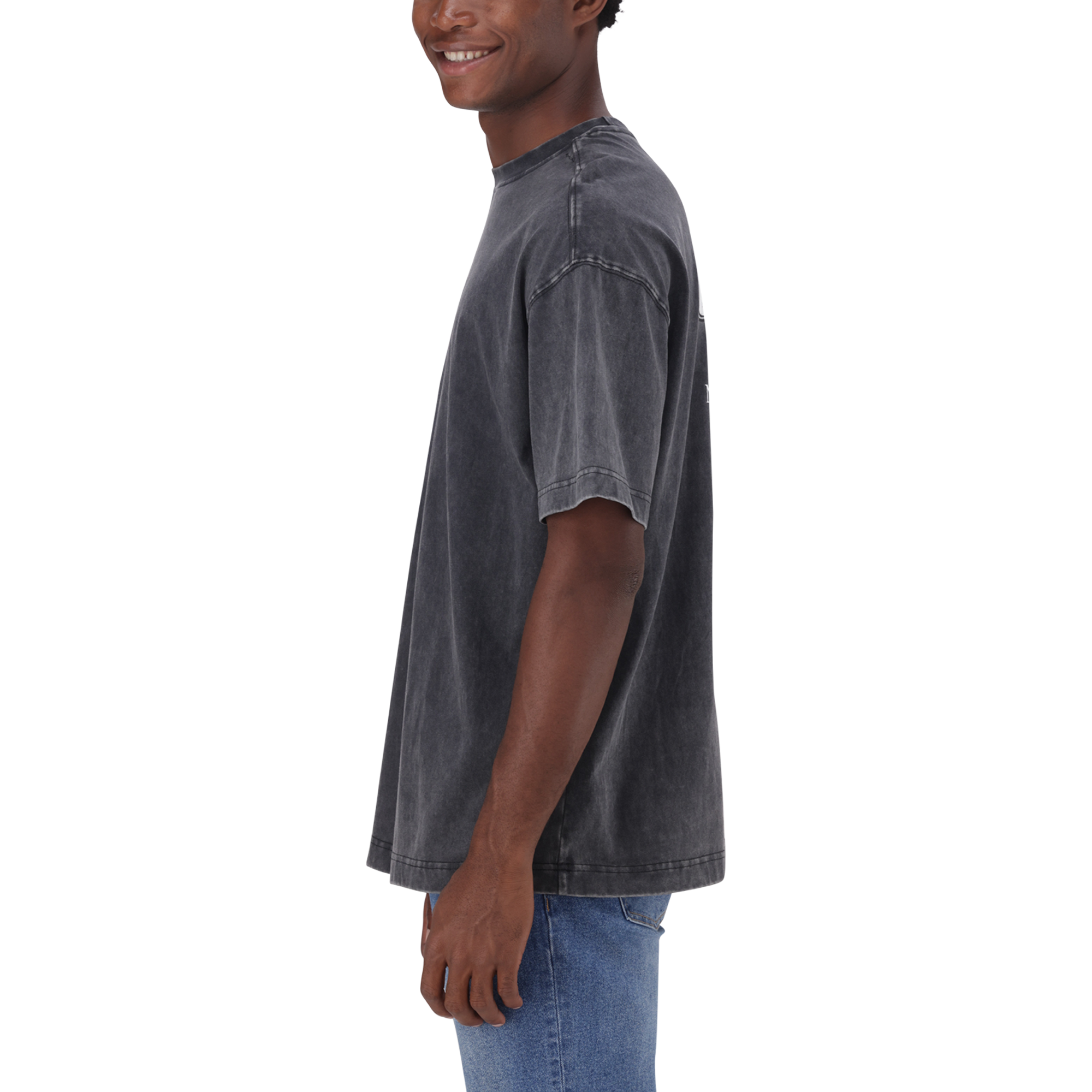 DALLAS BLACK WASH OVERSIZED T-SHIRT - view 5