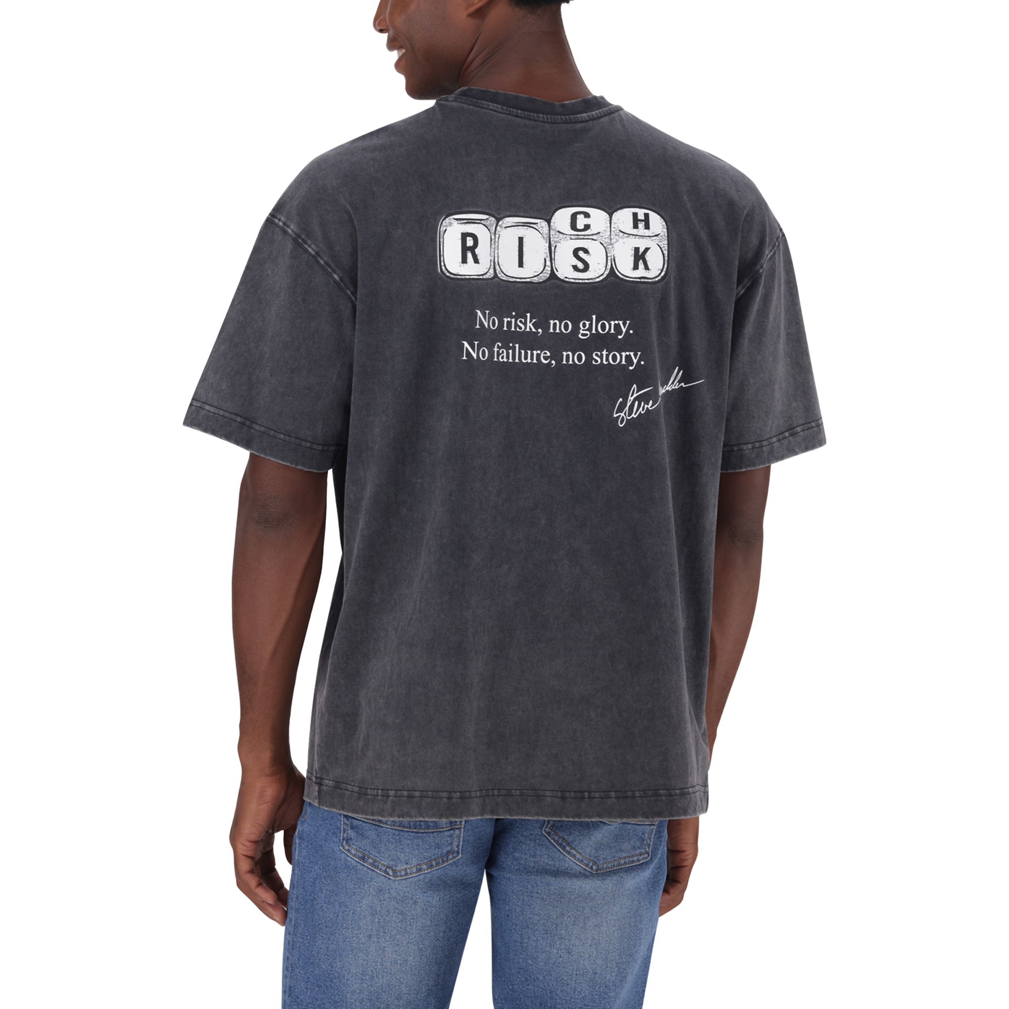 DALLAS BLACK WASH OVERSIZED T-SHIRT - view 6
